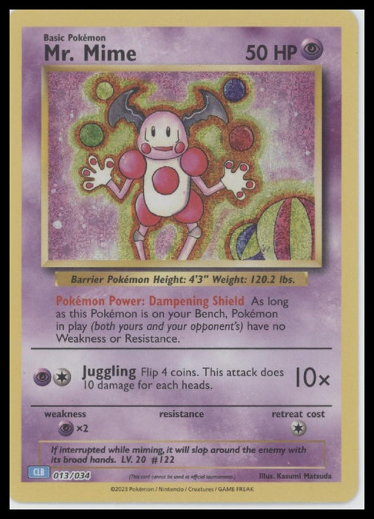 Mr. Mime Trading Card Game Classic #013/034