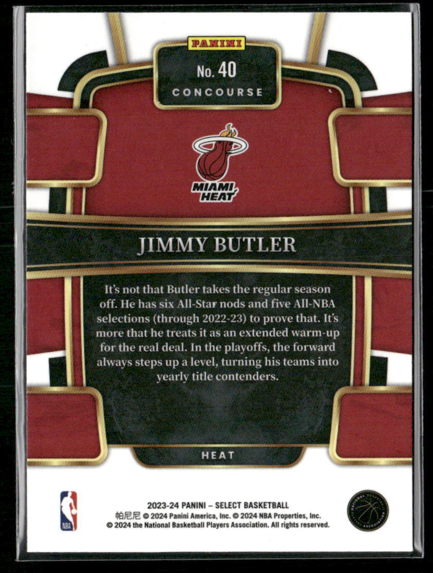 2023-24 Panini Select #40 Jimmy Butler Blue (Retail Base)