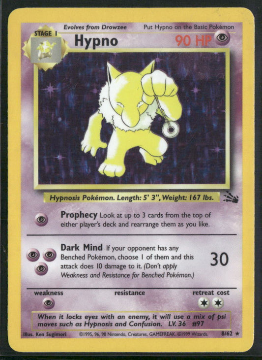 Pokemon Fossil #08/62 Hypno