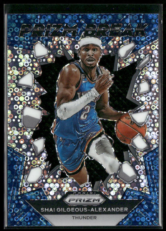 2023-24 Panini Prizm #9 Shai Gilgeous-Alexander Prizm Break Prizms Fast Break