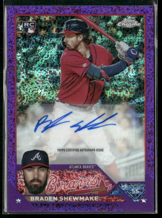 2023 Topps Chrome Update #AC-BSH Braden Shewmake Autographs Purple Speckle #/299