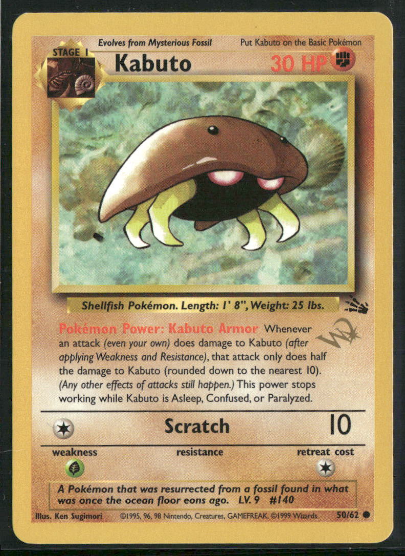Pokemon WoTC Promo #50/62 Kabuto [W Stamped]