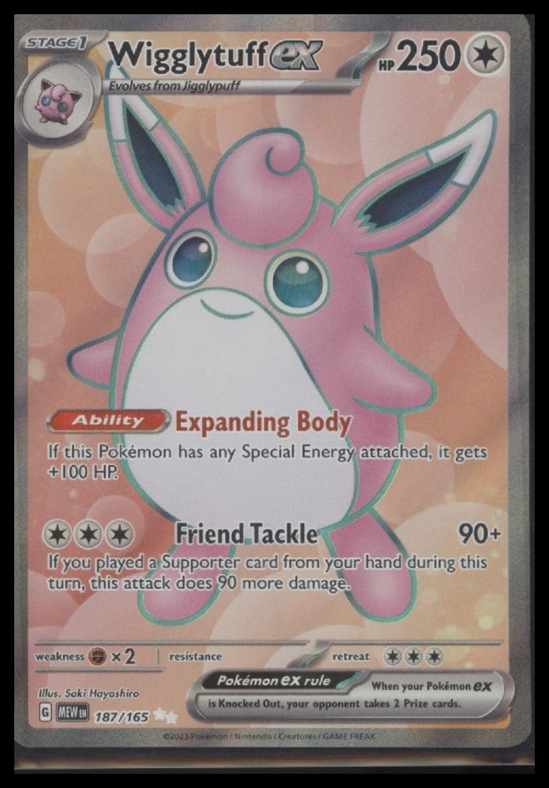 Wigglytuff ex SV: Scarlet & Violet 151 #187/165