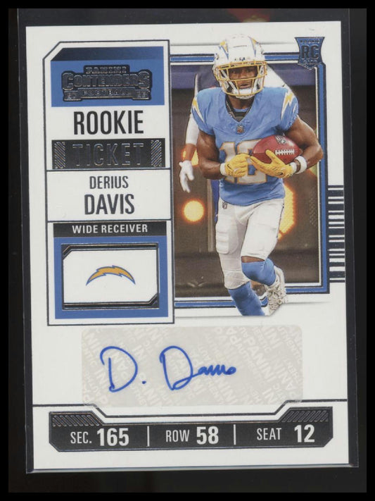 2023 Panini Contenders #147 Derius Davis
