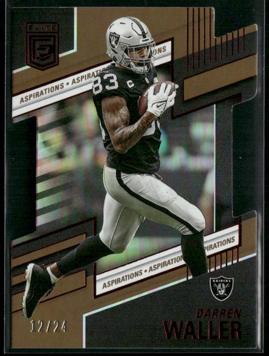 2022 Donruss Elite #93 Darren Waller Aspirations Die Cut #/24