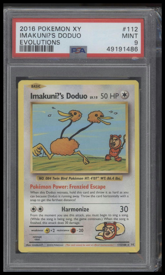 2016 Pokemon Xy Evolutions #112 Imakuni?'S Doduo Evolutions PSA 9
