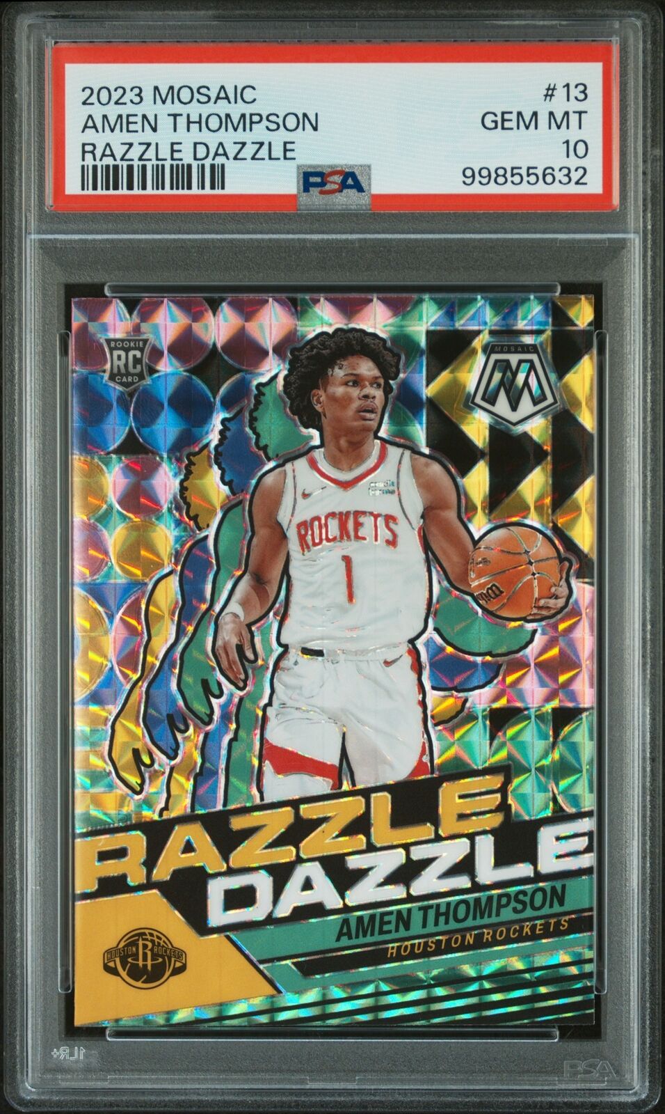 2023 Panini Mosaic Razzle Dazzle #13 Amen Thompson PSA 10