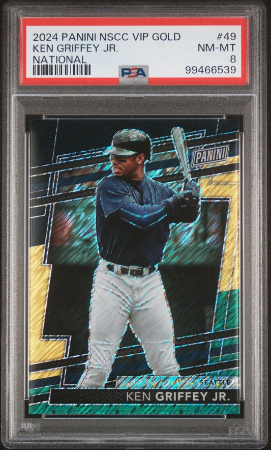 2024 Panini Vip Gold #49 Ken Griffey Jr. National PSA 8