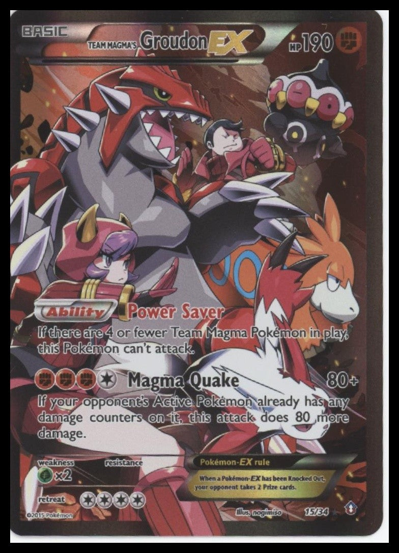 Team Magma's Groudon EX Double Crisis #15/34
