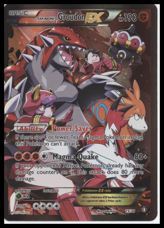 Team Magma's Groudon EX Double Crisis #15/34