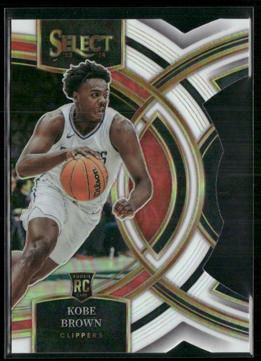 2023-24 Panini Select #110 Kobe Brown White Prizms #/149