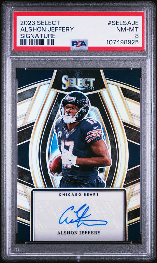 Alshon Jeffery 2023 Panini Select Select Signatures #SELSAJE PSA 8