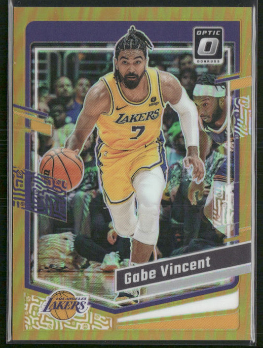 2023-24 Donruss Optic #36 Gabe Vincent Fast Break Gold #/10