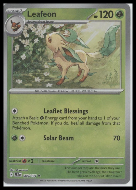 Leafeon (Master Ball Pattern) SV: Prismatic Evolutions #005/131
