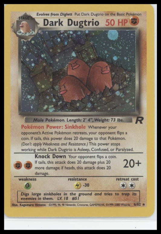 Dark Dugtrio (6) Team Rocket #06/82