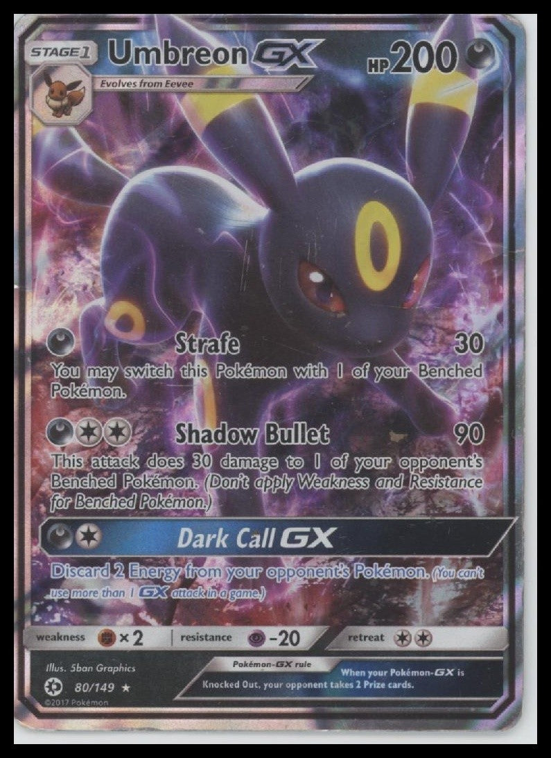 Umbreon GX SM Base Set #80/149