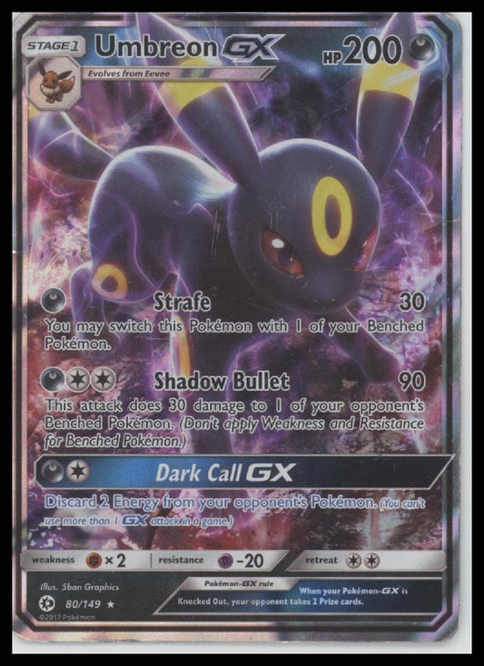 Umbreon GX SM Base Set #80/149
