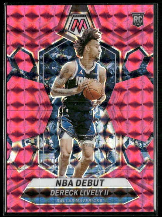 2023-24 Panini Mosaic #265 Dereck Lively II Pink #/149