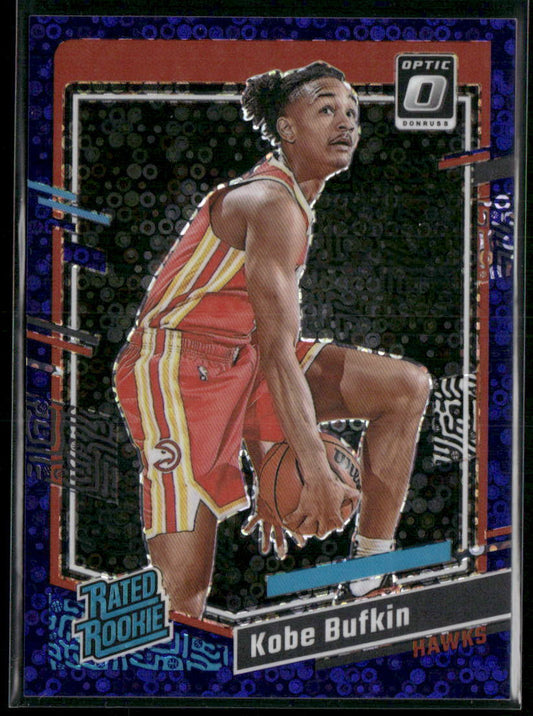 2023-24 Donruss Optic #220 Kobe Bufkin Fast Break Purple #/99