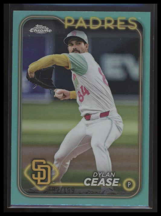 2024 Topps Chrome Update #USC184 Dylan Cease Aqua Refractors #/199