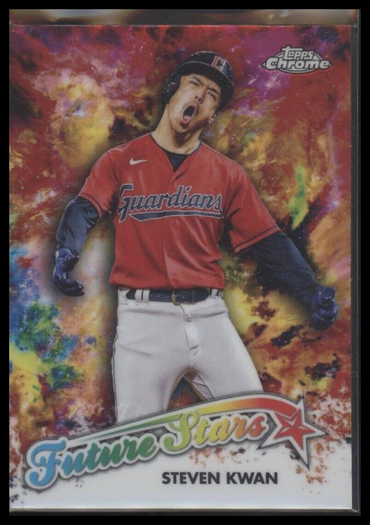 2023 Topps Chrome #FS-14 Steven Kwan Future Stars