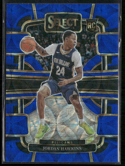 2023-24 Panini Select #72 Jordan Hawkins Blue Scope Prizms #/249