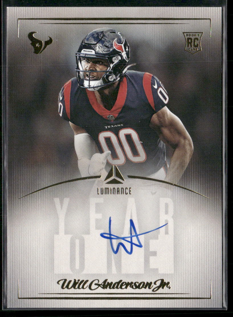 2023 Panini Luminance Will Anderson Jr. Year One Signatures SP Photo Variations
