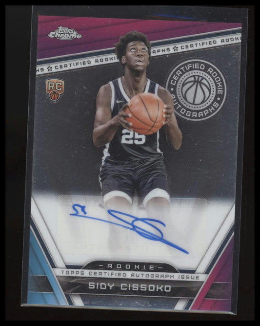 2023-24 Topps Chrome #CRA-SC Sidy Cissoko Certified Rookie Autographs