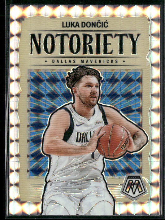 2023-24 Panini Mosaic #8 Luka Doncic Notoriety Mosaic