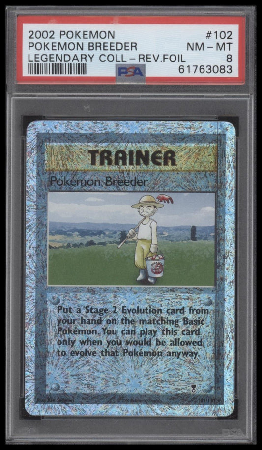Pokemon Breeder 2002 Pokemon Legendary Collection #102 PSA 8