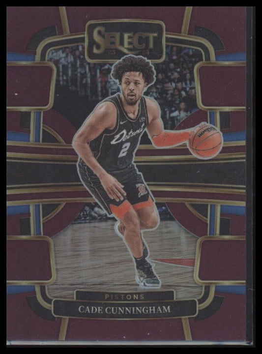 2023-24 Panini Select #26 Cade Cunningham Purple Flash Prizms #/175