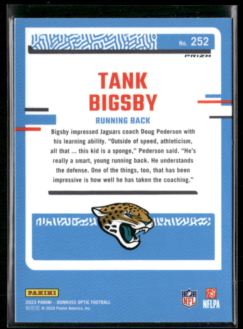 2023 Donruss Optic #252 Tank Bigsby Red Mojo