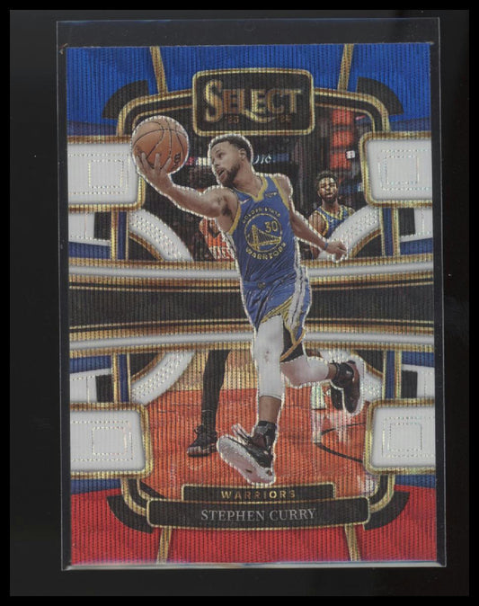 2023-24 Panini Select #56 Stephen Curry Red White Blue Prizm