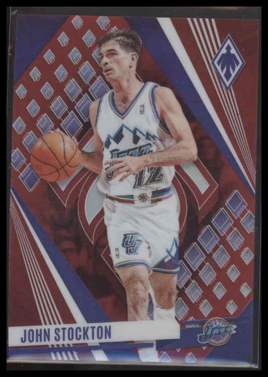 2023-24 Panini Phoenix #10 John Stockton Red #/199