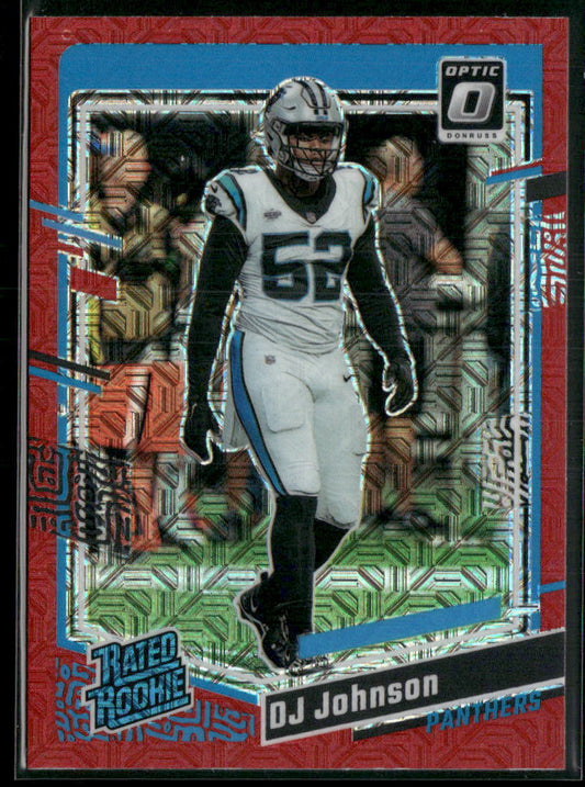 2023 Donruss Optic #214 DJ Johnson Red Mojo