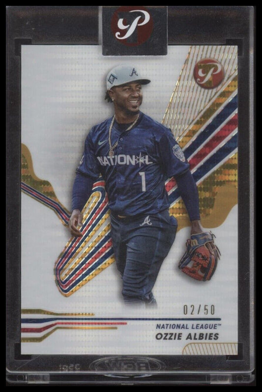 2024 Topps Pristine #279 Ozzie Albies Pristine Gold Refractors #/50