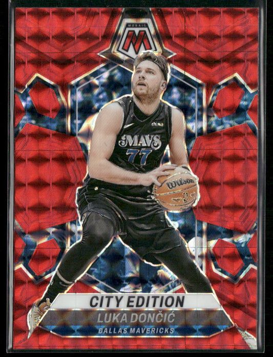 2023-24 Panini Mosaic #285 Luka Doncic City Edition