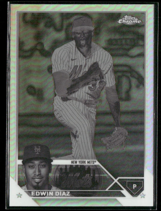 2023 Topps Chrome #215 Edwin Díaz Negative Refractor