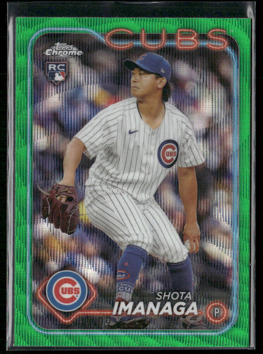 2024 Topps Chrome #121 Shota Imanaga Green Refractors #/99
