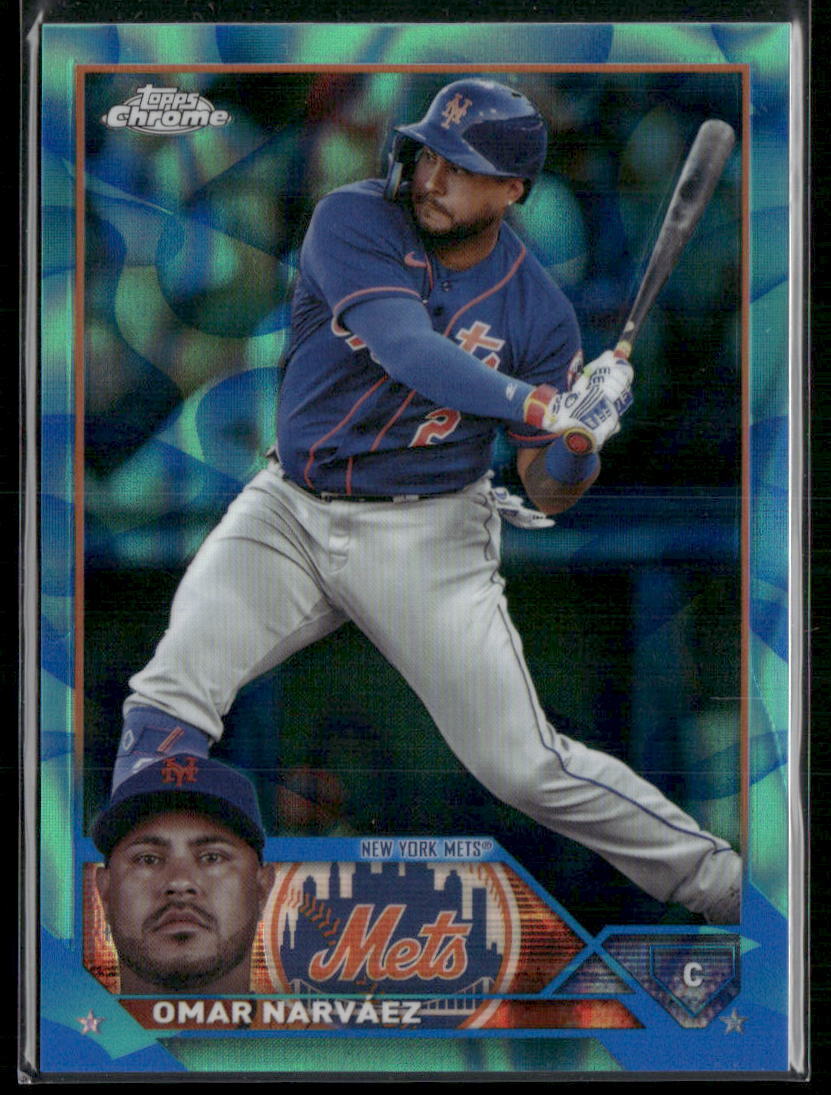 2023 Topps Chrome Update #USC69 Omar Narváez Aqua/Blue Lava Lamp #/175