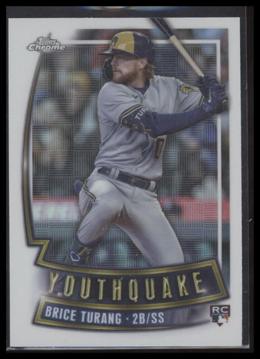 2023 Topps Chrome Update #YQ-55 Brice Turang Youthquake