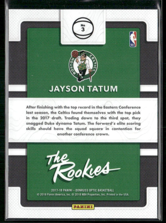 2017-18 Donruss #3 Jayson Tatum The Rookies