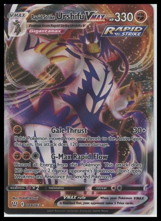 Rapid Strike Urshifu VMAX SWSH05: Battle Styles #088/163