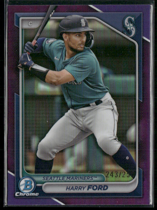 2024 Bowman Chrome #BCP-230 Harry Ford Prospects Purple Refractors #/250