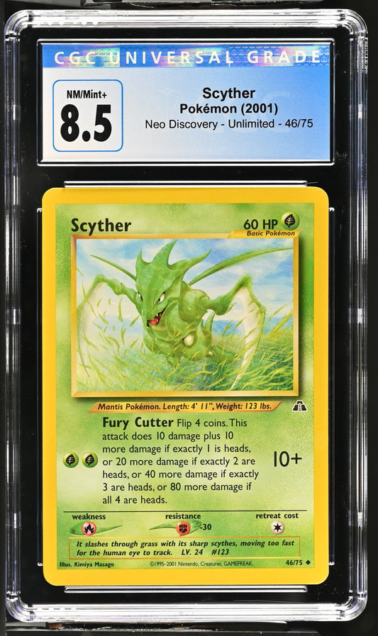 Scyther 2001 Neo Discovery #46/75 CGC 8.5