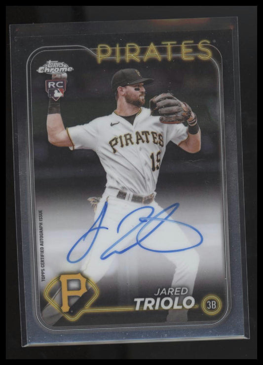 2024 Topps Chrome #RA-JTR Jared Triolo Rookie Autographs