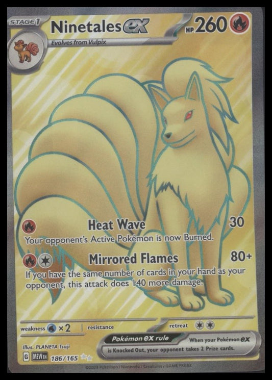 Ninetales ex SV: Scarlet & Violet 151 #186/165
