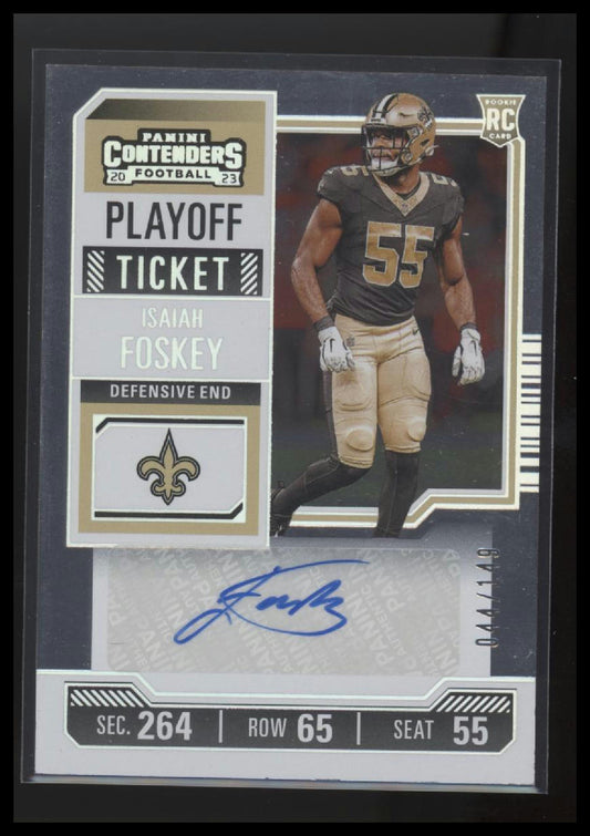 2023 Panini Contenders #239 Isaiah Foskey