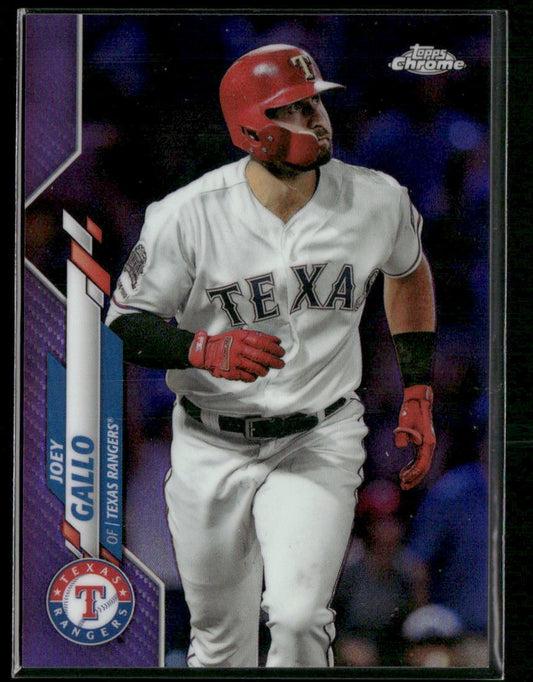 2020 Topps Chrome #191 Joey Gallo Purple Refractor #/299