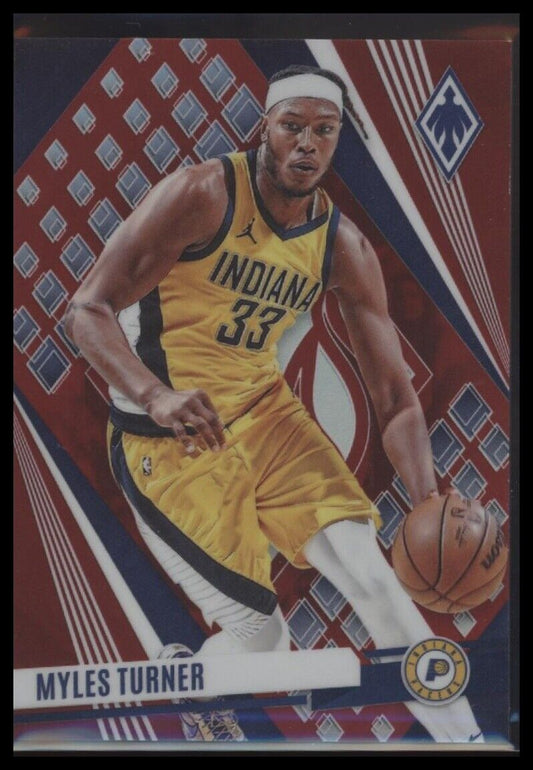 2023-24 Panini Phoenix #183 Myles Turner Red #/199